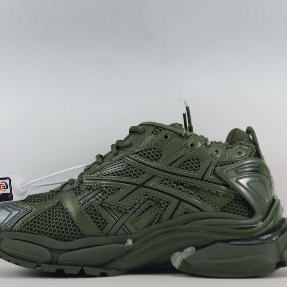 Mens Balenciaga Runner “Dark Green” Leather free